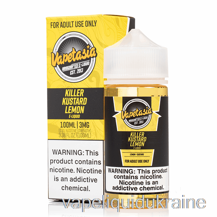 Vape Liquid Ukraine Killer Kustard Lemon - Vapetasia - 100mL 0mg